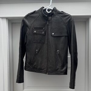 Banana Republic Black Military Field Jacket